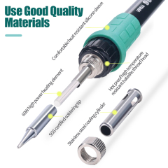 YIHUA 939D+ soldering iron temperature calibration adjustable ESD Safe large power lead free digital soldering station
