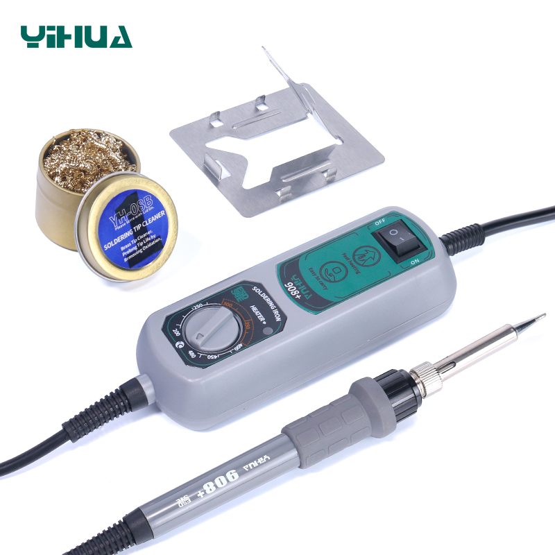 YIHUA 908+ Portable Thermostat adjust electric adjustable temperature  Soldering Iron station