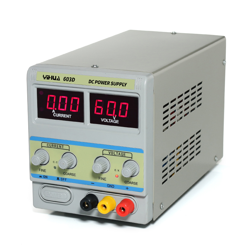 YIHUA 602D/603D/605D 60V series laboratory switch mode variable voltage adjustable dc ac power supply