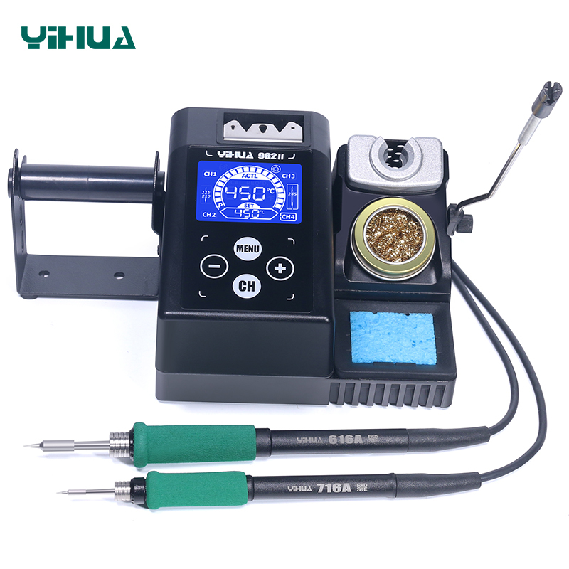 YIHUA 982-II Compatible Soldering Iron Handle C210 C245 Lead Free Electronic Welding Rework Soldering Station