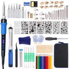 YIHUA 928D-I Digital Wood Burning Pen DIY Electric Pen Tools Kit Soldering Stencil Iron Craft Pyrography Wood Burning Tools