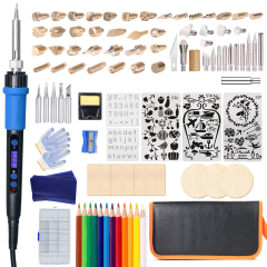 YIHUA 928D-I Digital Wood Burning Pen DIY Electric Pen Tools Kit Soldering Stencil Iron Craft Pyrography Wood Burning Tools