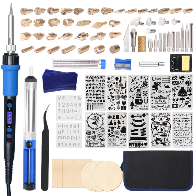 YIHUA 928D-I Digital Wood Burning Pen DIY Electric Pen Tools Kit Soldering Stencil Iron Craft Pyrography Wood Burning Tools