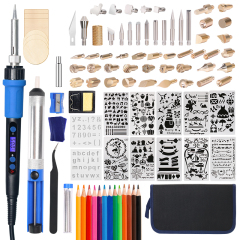 YIHUA 928D-I Digital Wood Burning Pen DIY Electric Pen Tools Kit Soldering Stencil Iron Craft Pyrography Wood Burning Tools