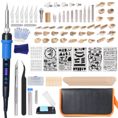 YIHUA 928D-I Digital Wood Burning Pen DIY Electric Pen Tools Kit Soldering Stencil Iron Craft Pyrography Wood Burning Tools