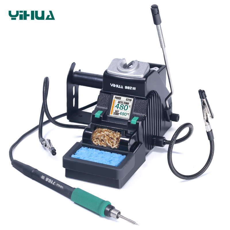 YIHUA 982-III compatible with C115/C210 soldering iron handle quick fast heating soldering iron station