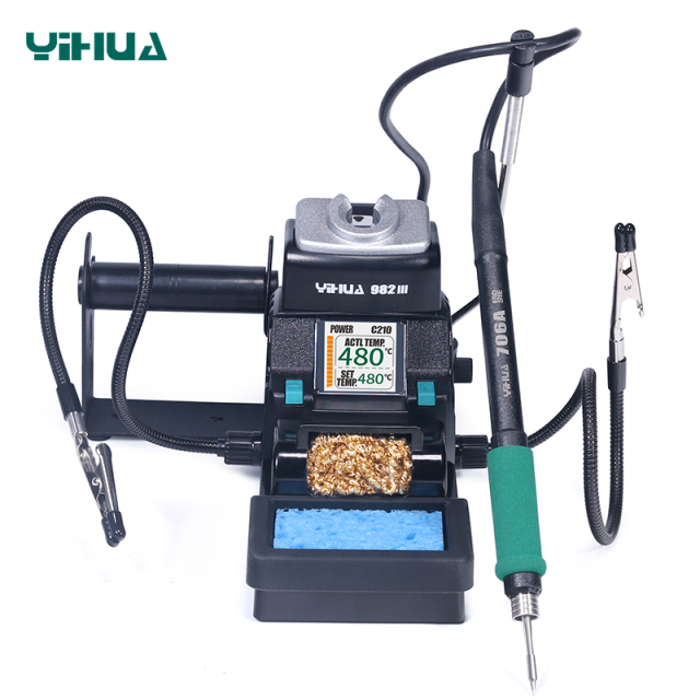 YIHUA 982-III compatible with C115/C210 soldering iron handle quick fast heating soldering iron station