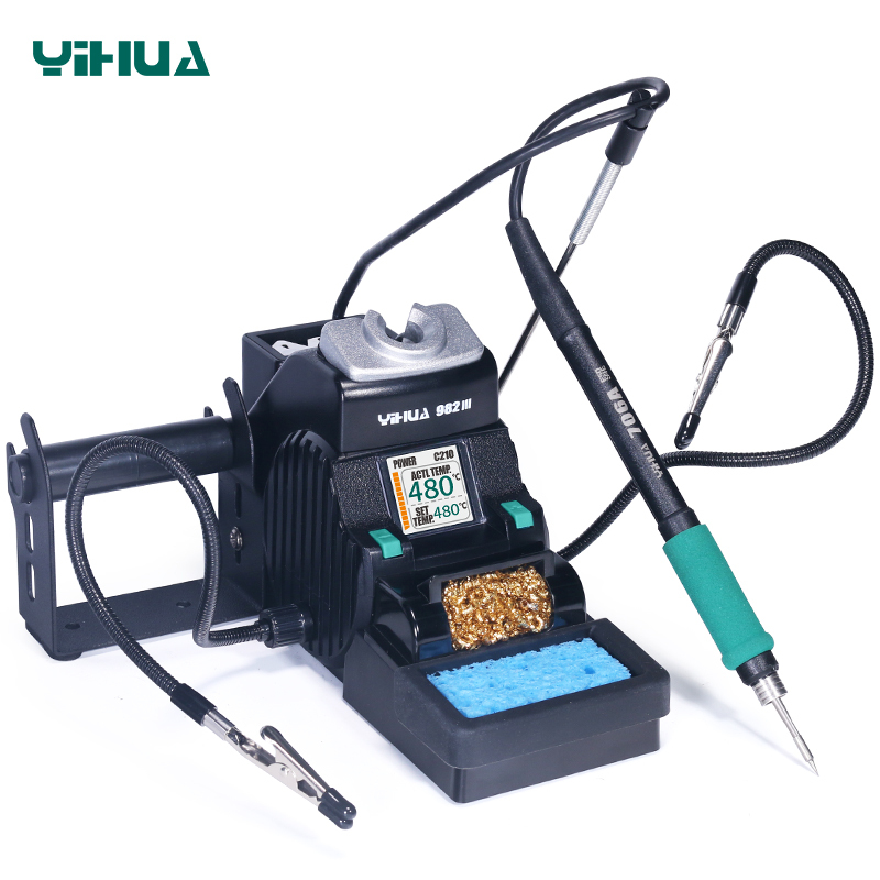 YIHUA 982-III compatible with C115/C210 soldering iron handle quick fast heating soldering iron station