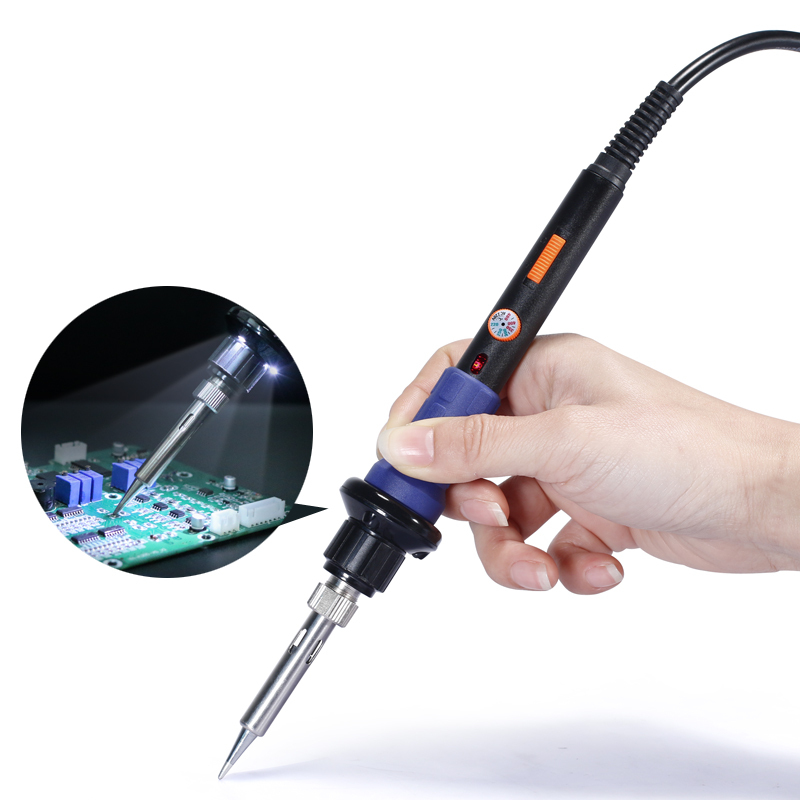YIHUA 947-I/947-II/947-III/947-IV/947-V/947-VII 60W adjust temperature with working light Electronic Soldering Iron