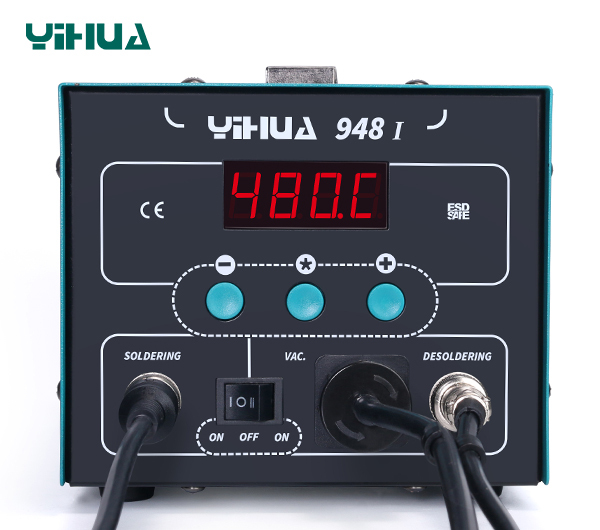 YIHUA 948-I 2 in 1 Multi Function Adjustable Soldering Iron Soldering Station Desoldering soldering station