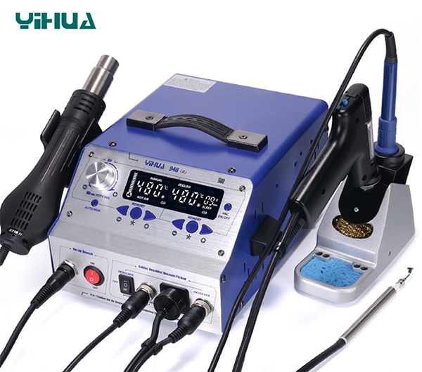 YIHUA 948-II 4 in 1 Hot Air Gun Rework Soldering Iron Suction Tin 