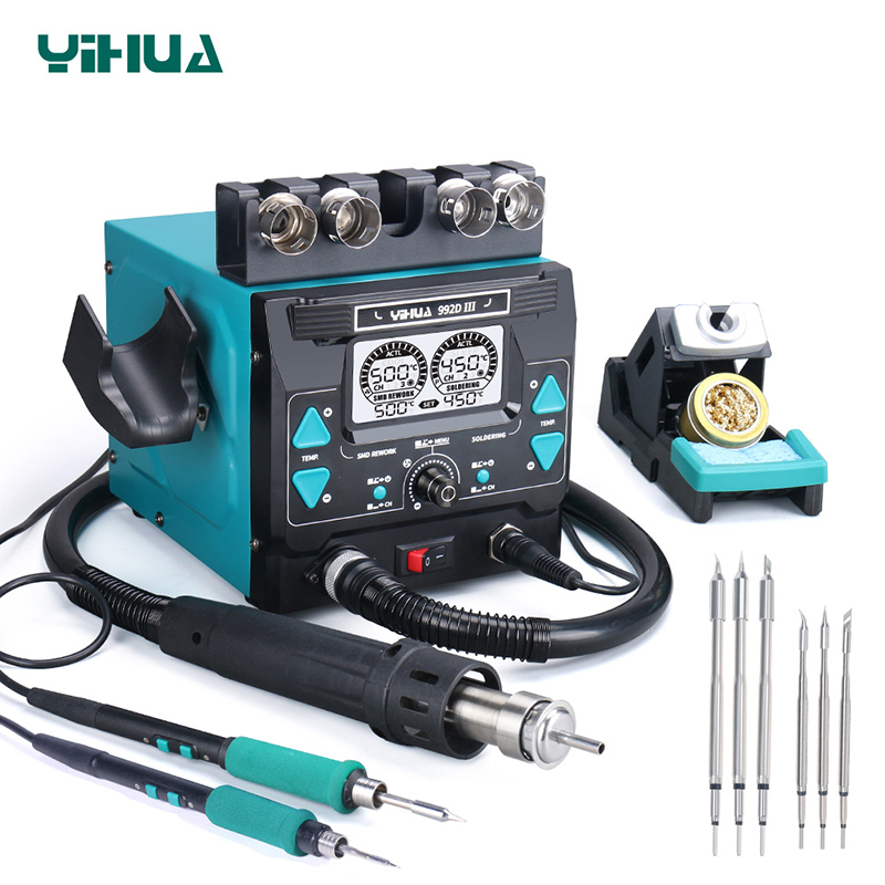 YIHUA 992D-III Large power 2 in 1 precision soldering rework station