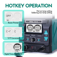 YIHUA 992D-III Large power 2 in 1 precision soldering rework station