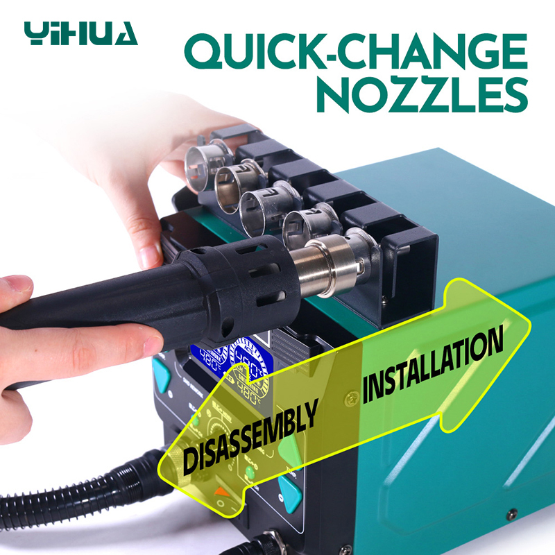 YIHUA 992D-III Large power 2 in 1 precision soldering rework station