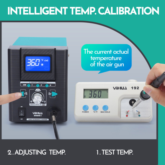 YIHUA 8509-I ESD Safe new type Micro Chips Hot Air Mini Desoldering Rework Soldering Station