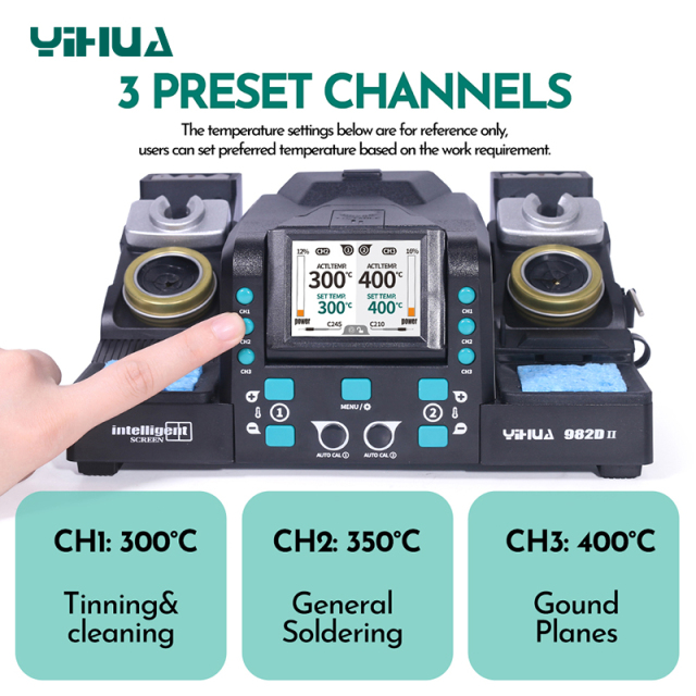 YIHUA 982D-II C210 C245 2 IN 1 Precision Soldering Station