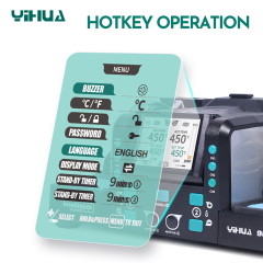 YIHUA 982D-III Compatible With C210 or C245 Micro Tweezers 2-IN-1 Precision Soldering Station