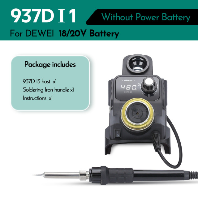 YIHUA 937D-I3 Digital Soldering Iron Station for MIWOQI 20V DC Battery Quick Heating Soldering