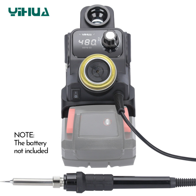 YIHUA 937D-I3 Digital Soldering Iron Station for MIWOQI 20V DC Battery Quick Heating Soldering