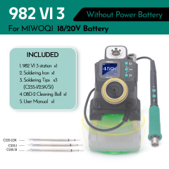 YIHUA 982-VI3 Precision Soldering Iron Station for MIWOQI 20V Battery Quick Heating Lead-Free Soldering