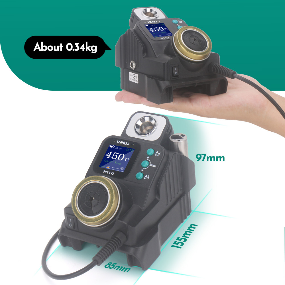 YIHUA 982-VI3 Precision Soldering Iron Station for MIWOQI 20V Battery Quick Heating Lead-Free Soldering