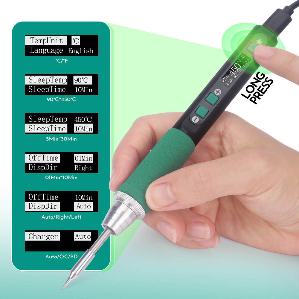YIHUA928D-IV PINECIL Mini Portable Soldering Iron type C connector precision soldering iron