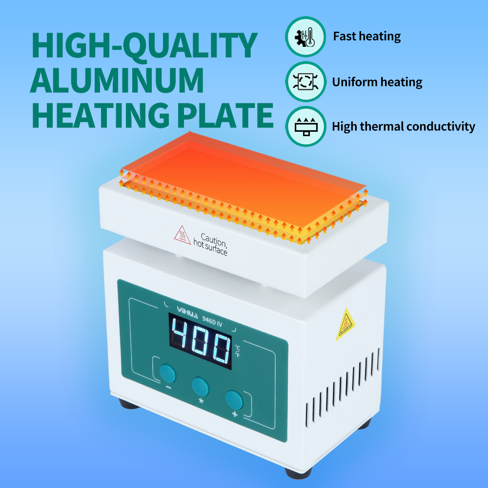 YIHUA 946D-IV Fast Heating Table Mini Split Separator BGA Preheat Soldering Station For Repair Remove PCB SMD Component