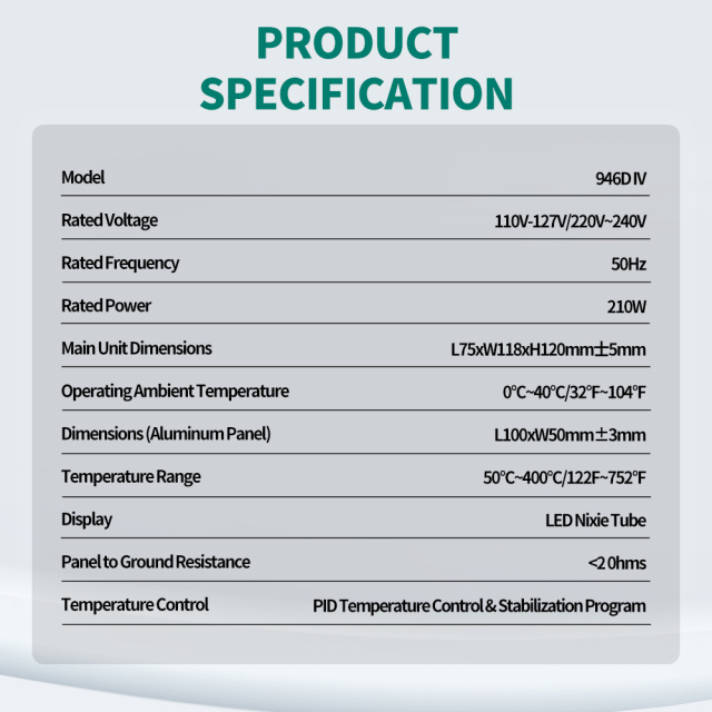 YIHUA 946D-IV Fast Heating Table Mini Split Separator BGA Preheat Soldering Station For Repair Remove PCB SMD Component