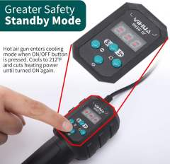 YIHUA 8858-IV Digital Continuous Temperature Control PP PVC Portable Hot Air Rework Station