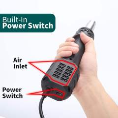 YIHUA 8858-IV Digital Continuous Temperature Control PP PVC Portable Hot Air Rework Station