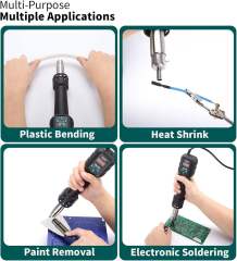 YIHUA 8858-IV Digital Continuous Temperature Control PP PVC Portable Hot Air Rework Station