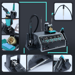 YIHUA 948D-IV 1410W Fast Heat 5 IN 1 Suction Sucker C245 Presicion Soldering Iron Hot Air Gun IC Picker Tin Remove Rework Station
