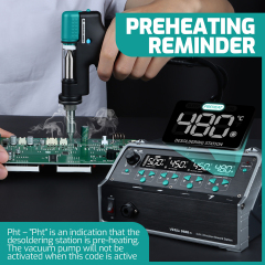 YIHUA 948D-IV 1410W Fast Heat 5 IN 1 Suction Sucker C245 Presicion Soldering Iron Hot Air Gun IC Picker Tin Remove Rework Station