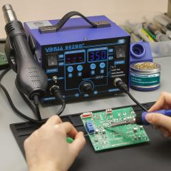 YIHUA 862BD+ SMD ESD Safe 2 in 1 Soldering Iron Hot Air Rework Station °F /°C with Multiple Functions