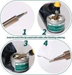 YIHUA 939D+ Digital Soldering Station, 75 Watt Equivalent with Temperature Control, °C/°F Display. ESD safe for Electronics. Aluminum Panel (Resists Burn). Solder Tips, Lead-free Solder & Extras