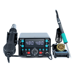 YIHUA 902D-IV 775W SMD Repair Fast Heating LCD Large Display 2 in 1 Hot Air T12 Hot Air Heat Gun Soldering Iron Rework Station
