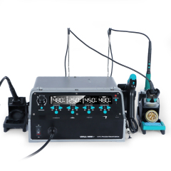 YIHUA 948D V 5-IN-1 C210 Soldering Iron 1000W MINI Hot Heat Air Gun Pencil Micro Rework Desoldering Station With Hot Tweezers Iron