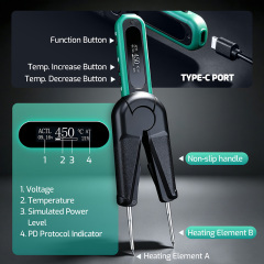 YIHUA 928D‑IX Digital Hot Tweezers, USB‑C PD QC Powered Tweezer Soldering Iron