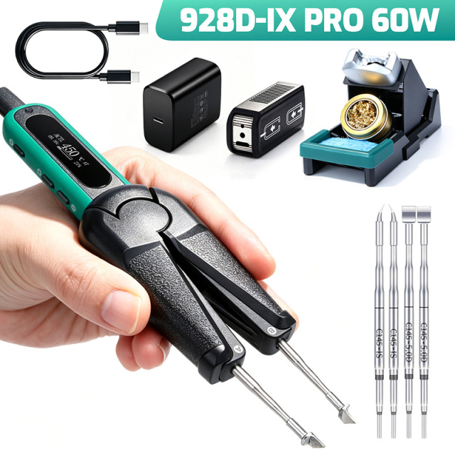 YIHUA 928D‑IX Digital Hot Tweezers, USB‑C PD QC Powered Tweezer Soldering Iron