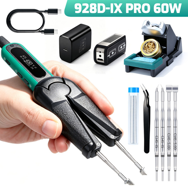 YIHUA 928D‑IX Digital Hot Tweezers, USB‑C PD QC Powered Tweezer Soldering Iron