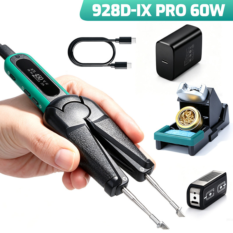 YIHUA 928D‑IX Digital Hot Tweezers, USB‑C PD QC Powered Tweezer Soldering Iron