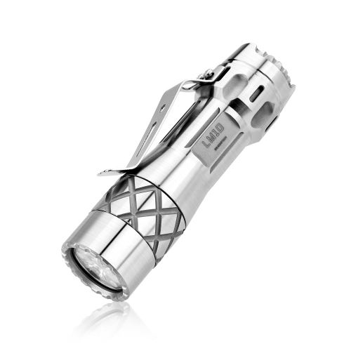 lumintop lm10 真鍮制 懐中電灯 特ローズ2700色 18650 Lumintop LM10 10 Years Anniversary Titanium Flashlight 2800 Lumens