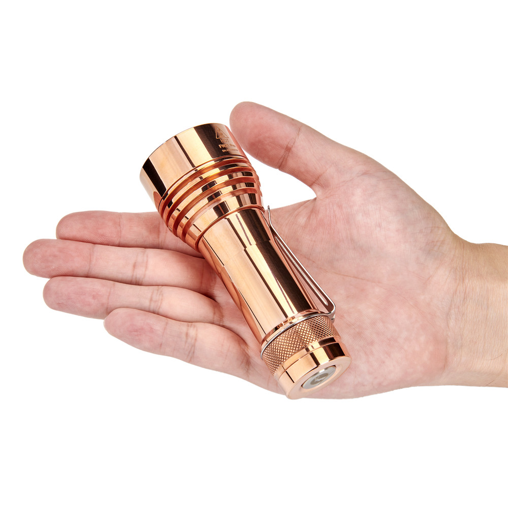 Lumintop FW21 Pro Copper Brass Tri Cree XHP50.2 LEDs 10000
