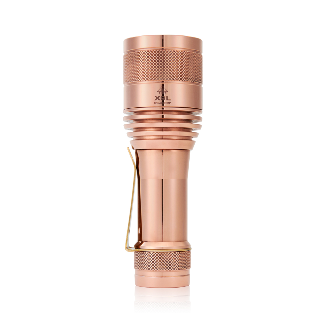 Lumintop FW21 X9L Copper Brass 6500 Lumens 810 Meters SBT-90 LED