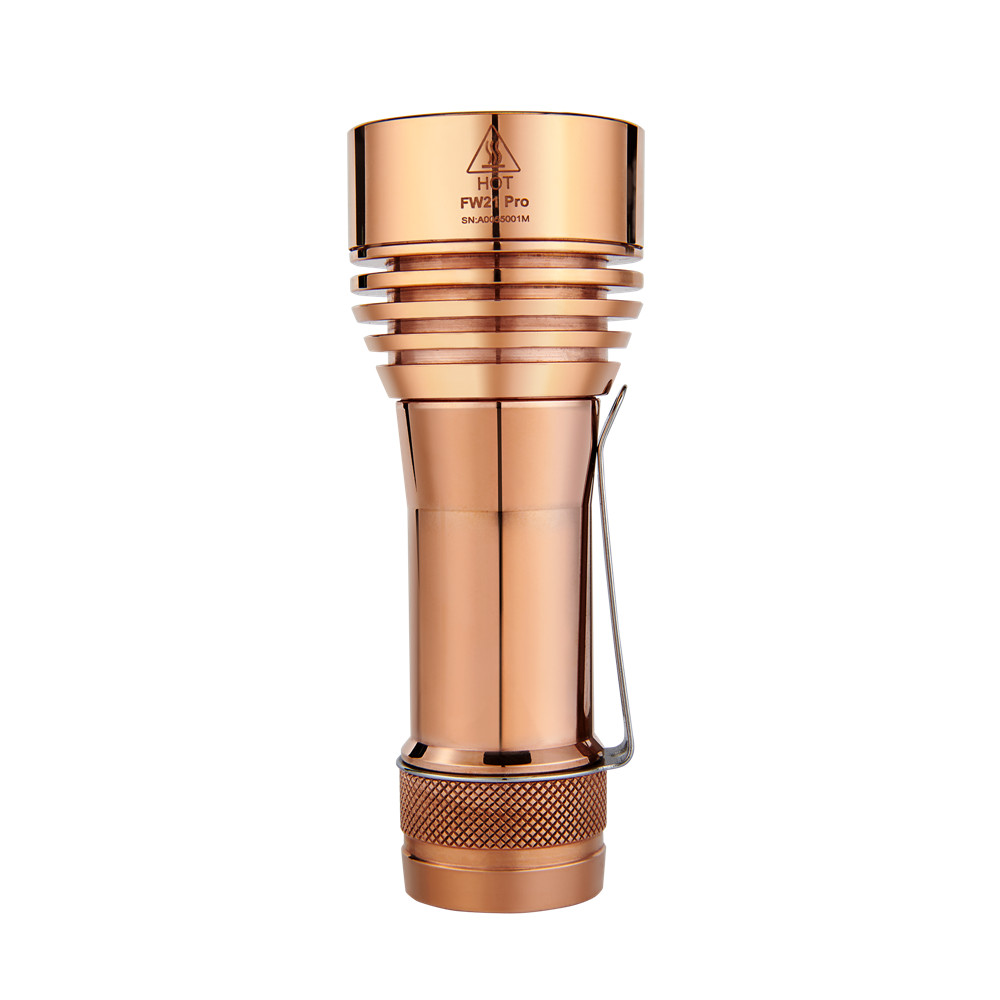 Lumintop FW21 Pro Copper Brass Tri Cree XHP50.2 LEDs 10000