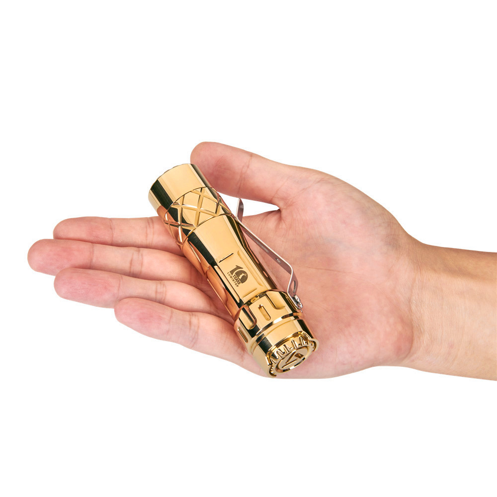 Lumintop LM10 Copper Brass 10 Years Anniversary 2800 Lumens Flashlight