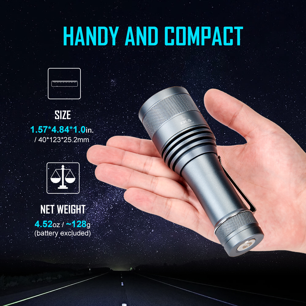 LUMINTOP X9LS SFT-40 1800ルーメン バッテリー付 LUMINTOP X9LS SFT-40 1800ルーメン バッテリー付 14500-AA