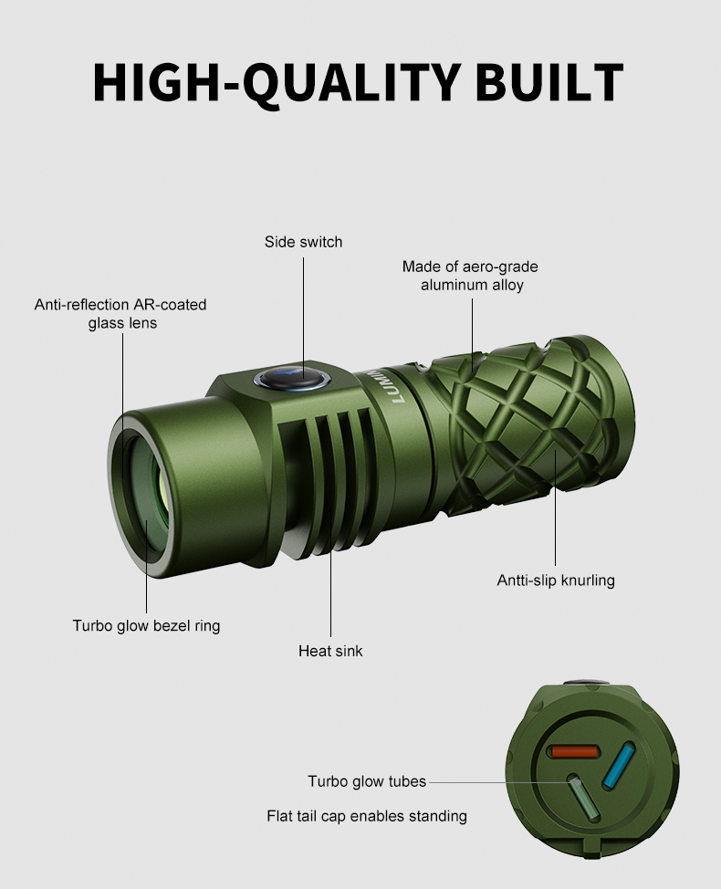 Lumintop Thor Mini 250 Lumens 18350 White Laser LEP Aluminum