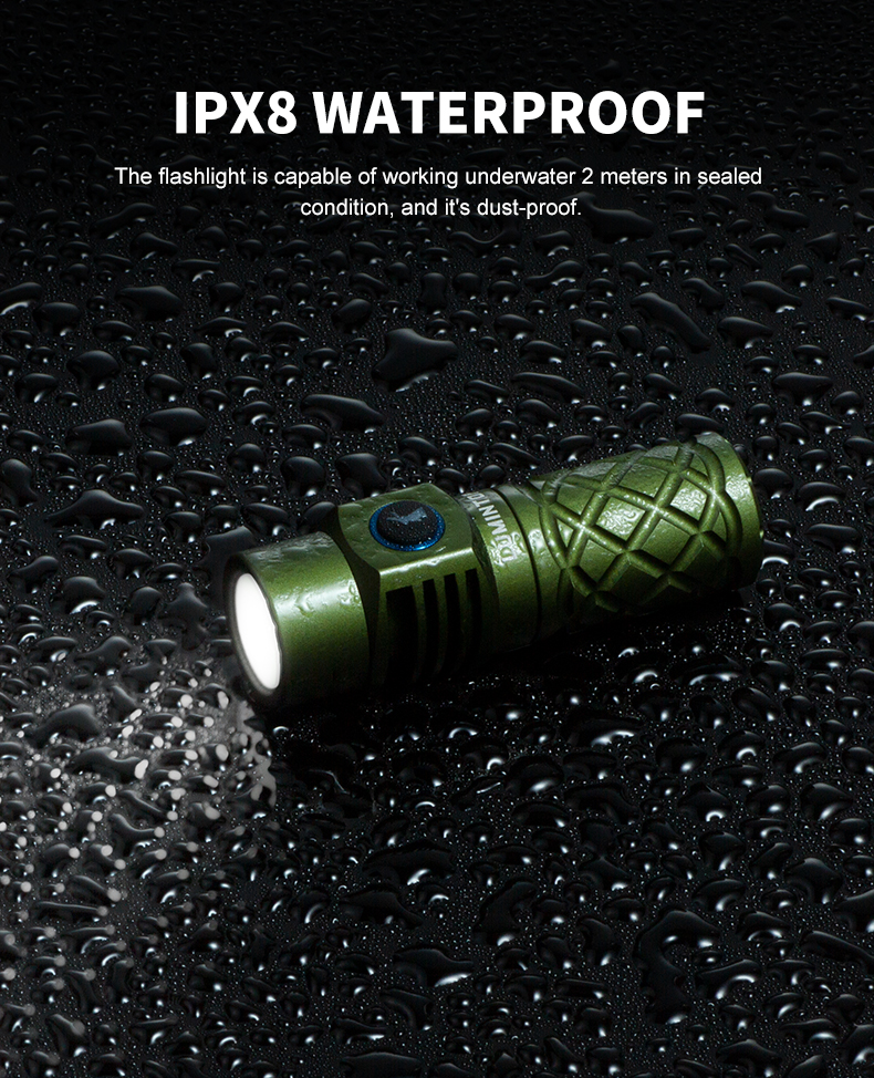 LUMINTOP THOR MINI LEP レーザー白色光 ルミントップ LUMINTOP Thor Mini Rechargeable LEP Flashlight - 250 Lumens