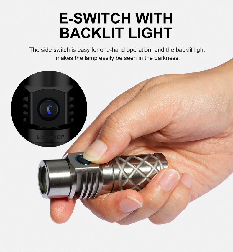LUMINTOP THOR MINI LEP レーザー白色光 ルミントップ Lumintop Thor Mini Titanium 250 Lumens 18350 White Laser LEP